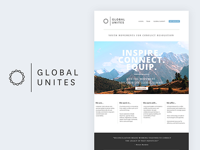 Global Unites Brand + Web Design branding identity logo mission unity web web design website