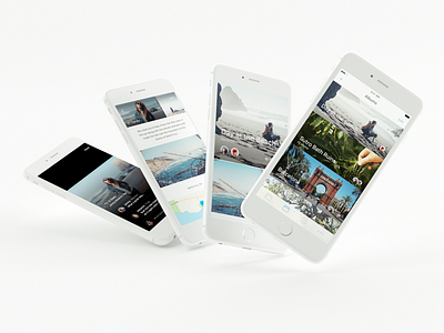 Dropbox Photos app application grid interface ios iphone iphone 6 layout photos ui ux