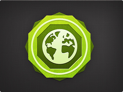 Globe Badge badge badges circle earth globe green icon texture world