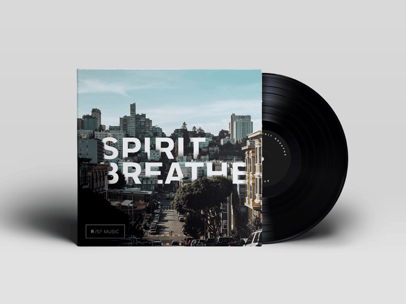 Album Art - Spirit, Breathe album art graphic design layout music san francisco typography vinyl
