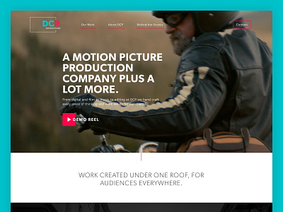 Video Production Home Page design video web web design