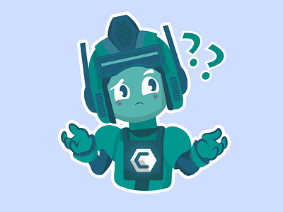 WTF adobe ilustrator artwork bot character characterdesign cute design designer flat graphic design green illustration illustrator question robot stickers transformer vector what wtf