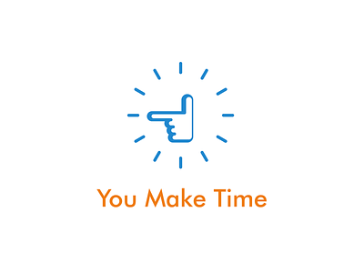 You Make Time adobe ilustrator blog brand brand agency brand and identity branding design designer flat graphic design hand illustrator logo logo designer logo designers logomark minimal minimalistic time vector