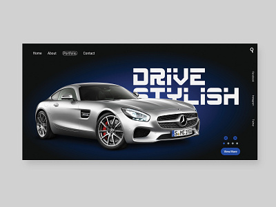 Drive Stylish Ui Landing Page Design