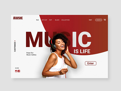 Music landing page design creative damilola emmanuel akinosun design graphicsdesign landing page music ui ui ux design uidesign uidesigner uiinspiration uiux userinterface ux uxdesigner web webdesigner website