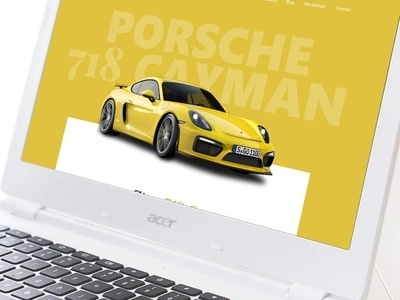 Porsche 718 Cayman Design 718 cayman creative damilola emmanuel akinosun landing page porsche ui uidesign uiuxdesign userinterface web website