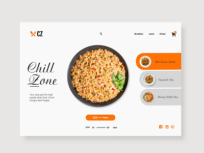 Chill Zone Landing Page Concept