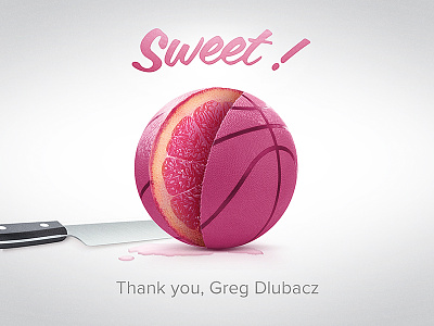 Thanks Greg Dubacz dribbble first shot fruit grapefruit sweet thank you thanks
