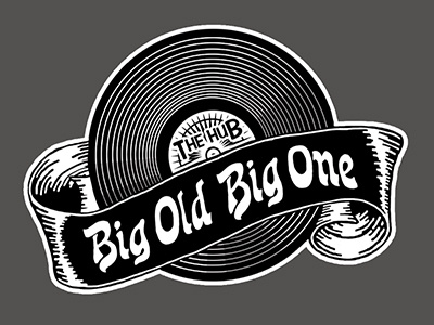 Big Old Big One logo big big old big one branding logo music old one rebrand record ribbon vinyl