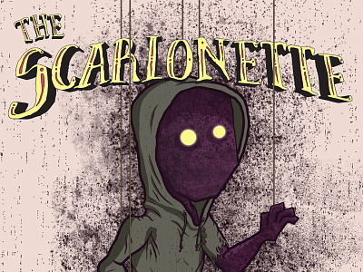 The Scarionette Dribbble creepy dirty grunge illustration marionette poster scary strings