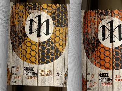 Drikke Honning: Branding and Packaging branding concept honey honeycomb logo mead packaging trademark viking wine