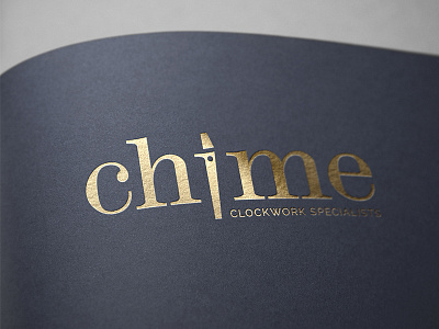 Chime Clockwork Specialists branding clock clockwork identity logo time watch