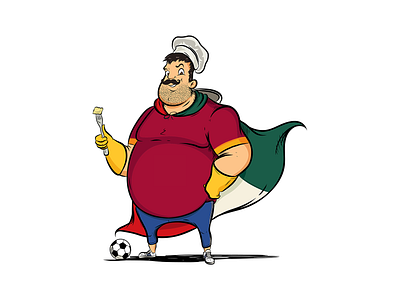 Ravioli Man Character Illustration