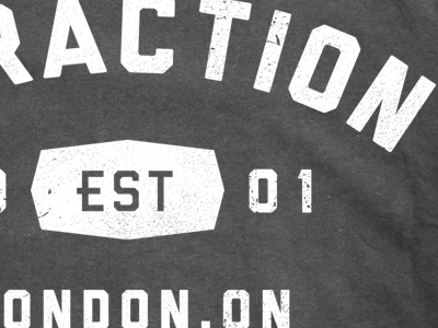 rtraction tee - distressed logo rtraction tshirt