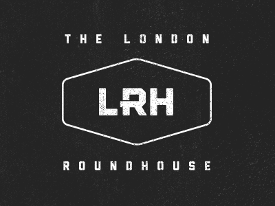 London Roundhouse Stencil logo london rtraction train vintage