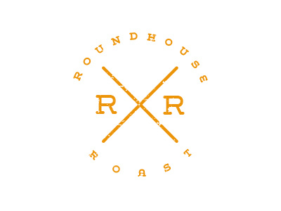 Roundhouse Roast v1 coffee hipster logo