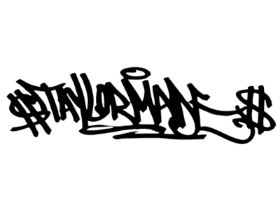 Taylormade graffiti art hiphop illustration logo