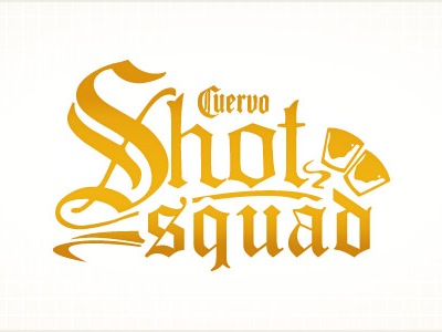 Cuervo “Shot Squad” advertising design logo design type