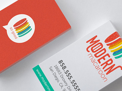 Modern Macaroon - Business Card