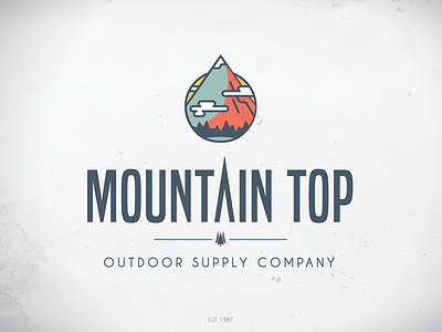 Mountain Top Logo - On White logo mountain top outdoors