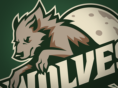 Wolves Sports Team Logo - Colored design hockey logo sports wolves