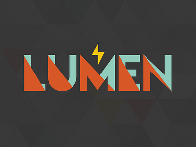 Lumen Logo bolt design light logo lumen
