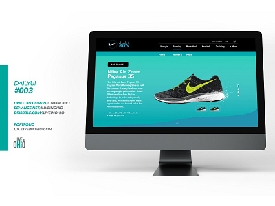 UI Daily Design #003 daily ui 003 dailyui design landing page landing page ui nike nike running typography ui ui design ui designer uidaily user interface user interface design user interface designer website concept website design