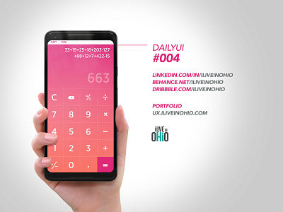 UI Daily Design #004 app calculator dailyui dailyui 004 design design art graphic design ui ui design ui designer uidaily user interface user interface design user interface designer