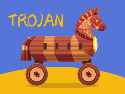 Trojan design illustration