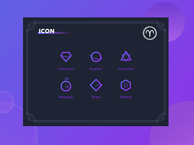 Constellation icon design icon illustration ui