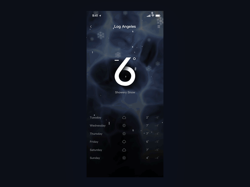 Weather_snowing design snow ui weather