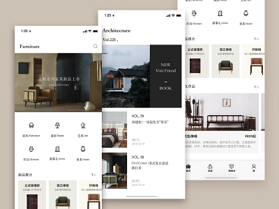 Hello furniture B app design furniture ui