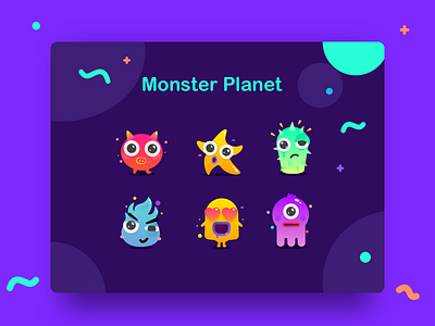 Monster Planet children design illustration monster