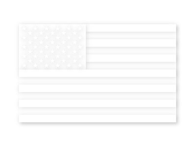 White Flag - USA flag monochrome usa white