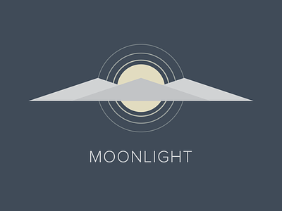 Moonlight clouds icon moon moonlight mountains