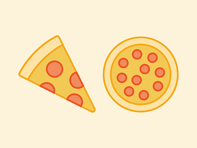 Pizza food icon pizza