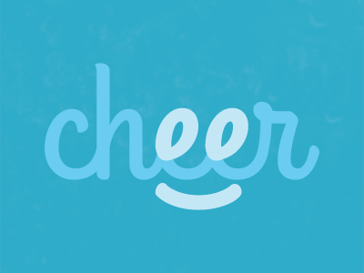 Cheer cheer holiday typography