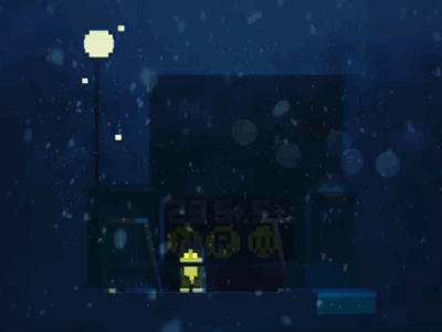 Cat hates shitty weather 3d anime cat emoji illustration lighting magicavoxel manhattan neko ny nyc pixel subway voxel wheather