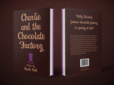 "Charlie and the Chocolate Factory" Book Cover Spread