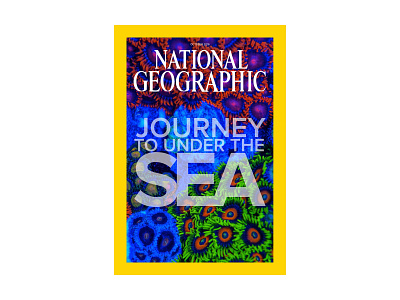 National Geographic Cover 2 colorful coral cover journey to under the sea magazine national geographic ocean reef sea typography under the sea