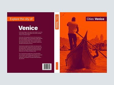 Cities: Venice - Cover book cities city color colorful cover duotone line minimal minimalism minimalist series spread venice