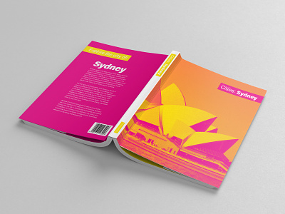 Cities: Sydney - Cover book cities city color colorful cover duotone line minimal minimalism minimalist series spread sydney sydney australia sydney opera house