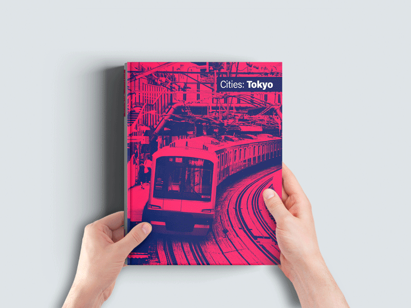 Cities: The Book Series book cities city color colorful cover duotone line miami minimal minimalism minimalist series sydney tokyo venice