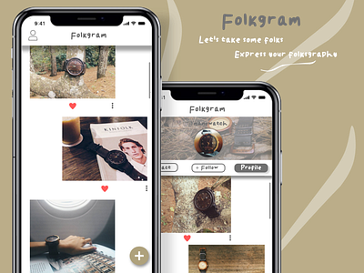 Express your folksgraphy with Folkgram adobe app branding design folk folkart icon ios logo prototype type ui ux vector xd