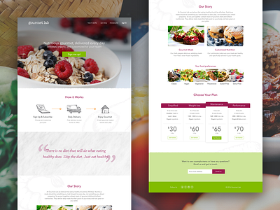 Gourmet Lab Landing Page gl gourmet lab gourmetlab gourmetlabs landing landing page one pager onepager