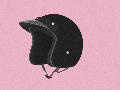 Helmet design flat illustration