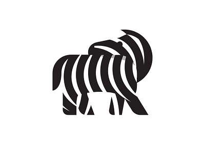 Zebra animal black and white branding design icon identity illustration logo stripes symbol vector zebra