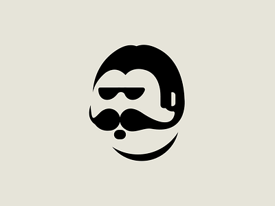 Mustache Guy branding character design face guy icon illustration logo mustache portrait symbol