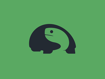 Turtle animal branding design icon identity logo negative space symbol turtle vector