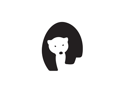 Polar Bear bear branding design icon identity logo negative space polar bear symbol vector